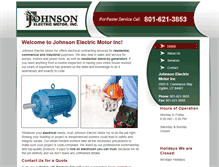 Tablet Screenshot of johnsonelectricmotor.com